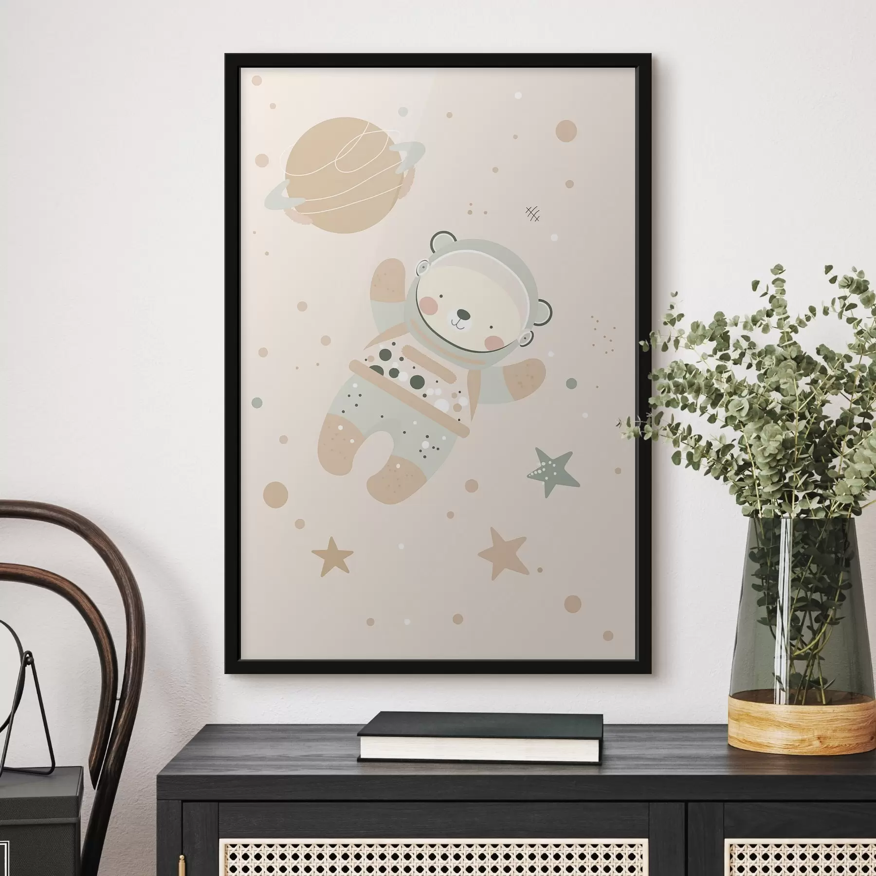 Papier peint photo Ours cosmonaute f47068