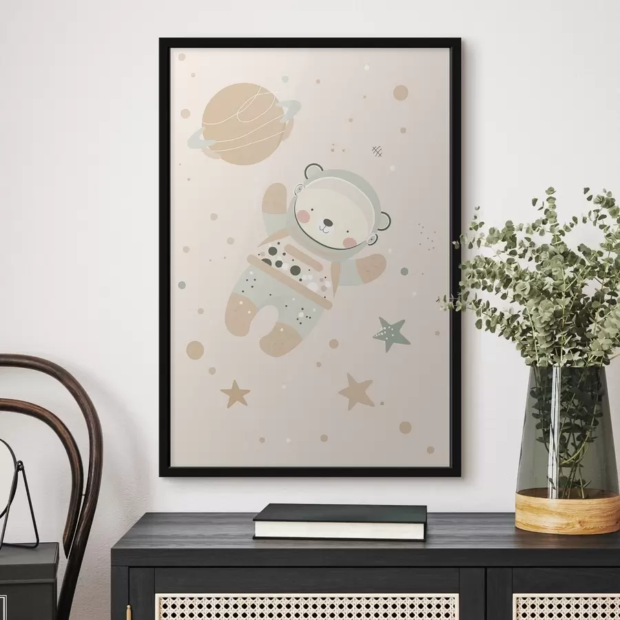 Papier peint photo Ours cosmonaute f47068