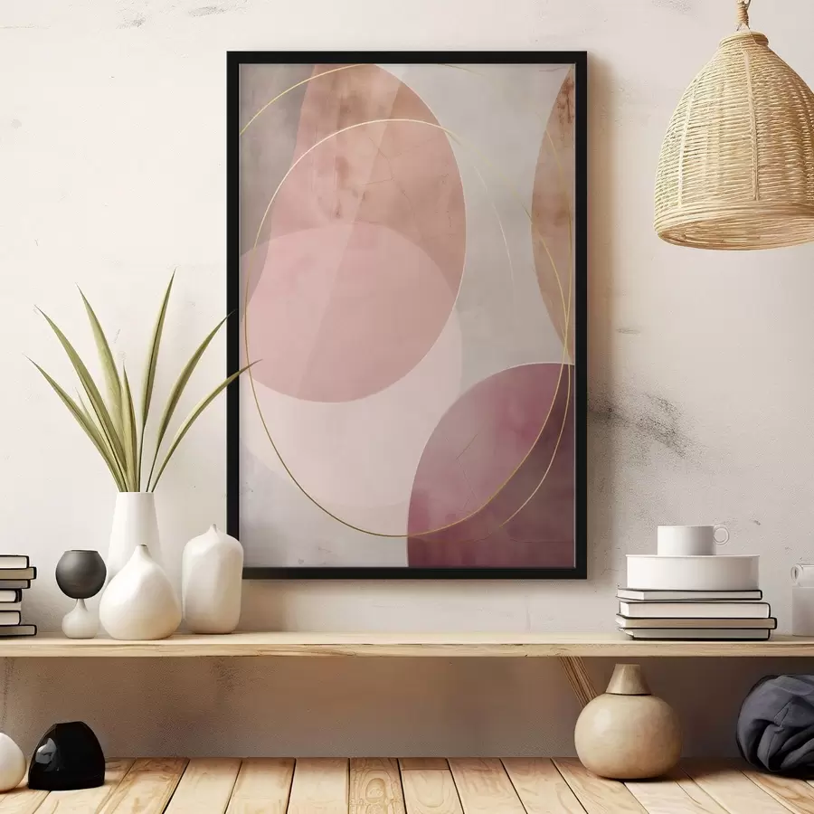 Papier peint photo Cercles abstraits f47071