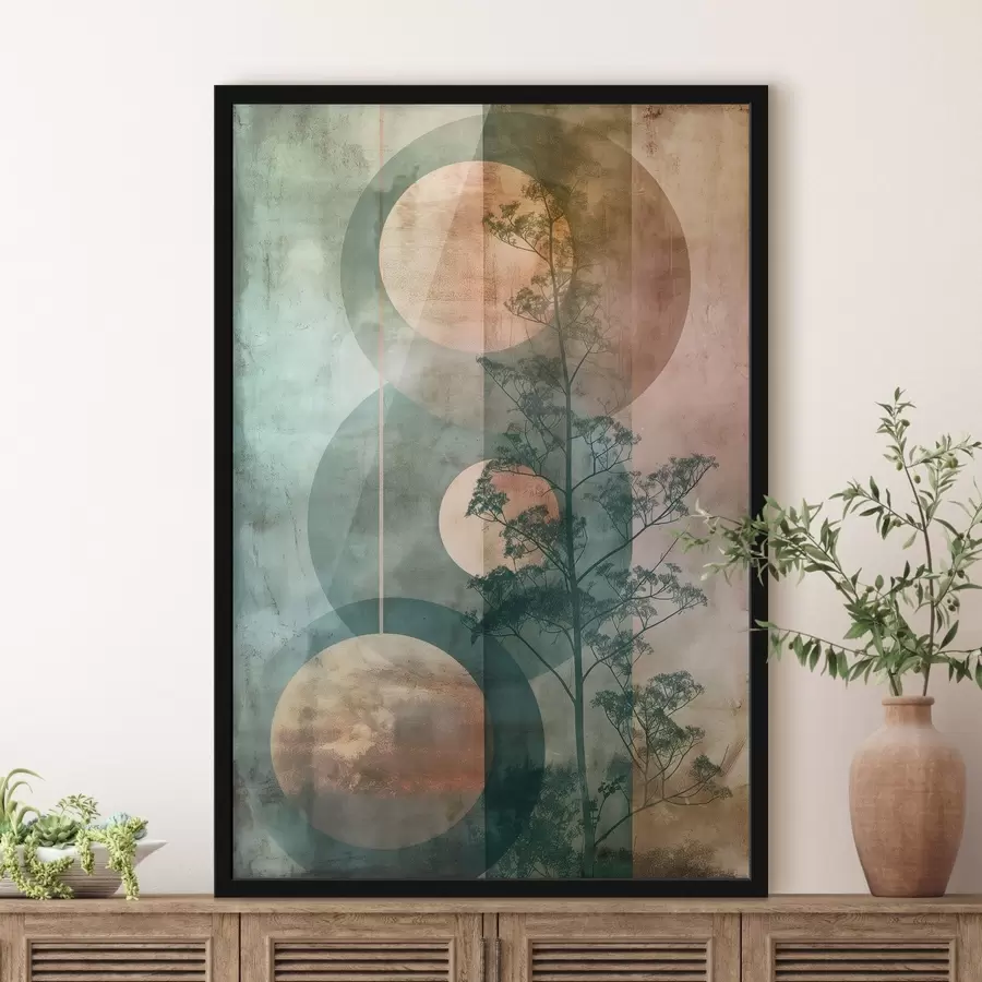 Papier peint photo Abstraction et feuilles f47072