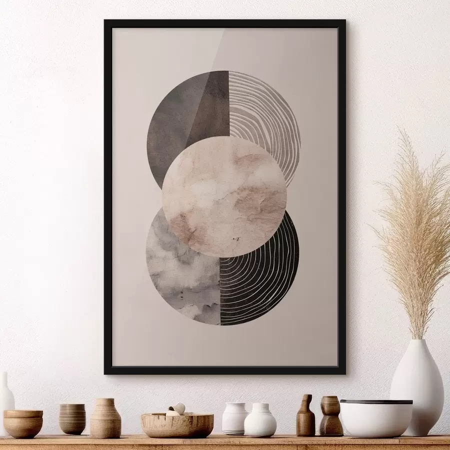 Papier peint photo Trois cercles f47081