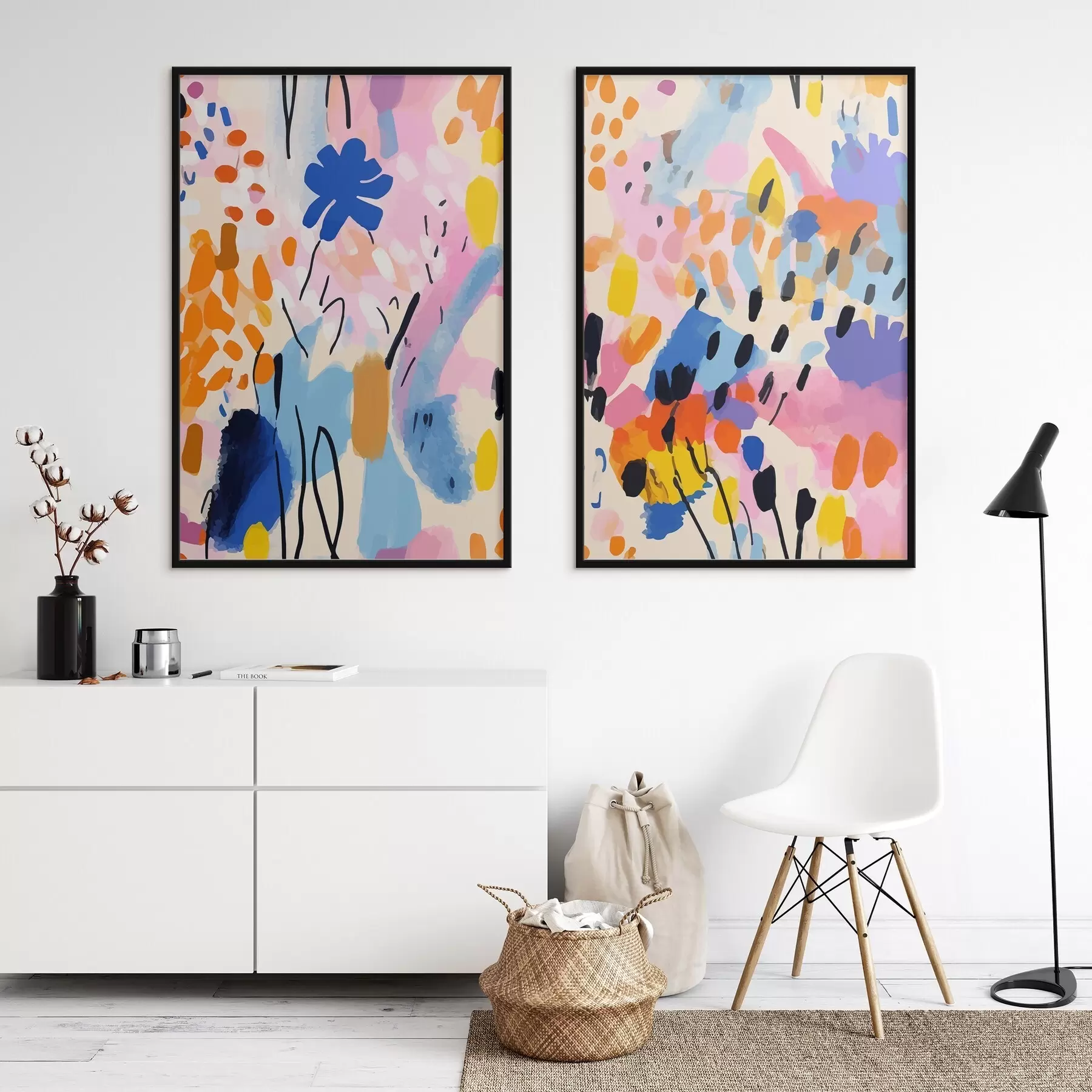 Papier peint photo Des couleurs vives qui dansent en harmonie d00268