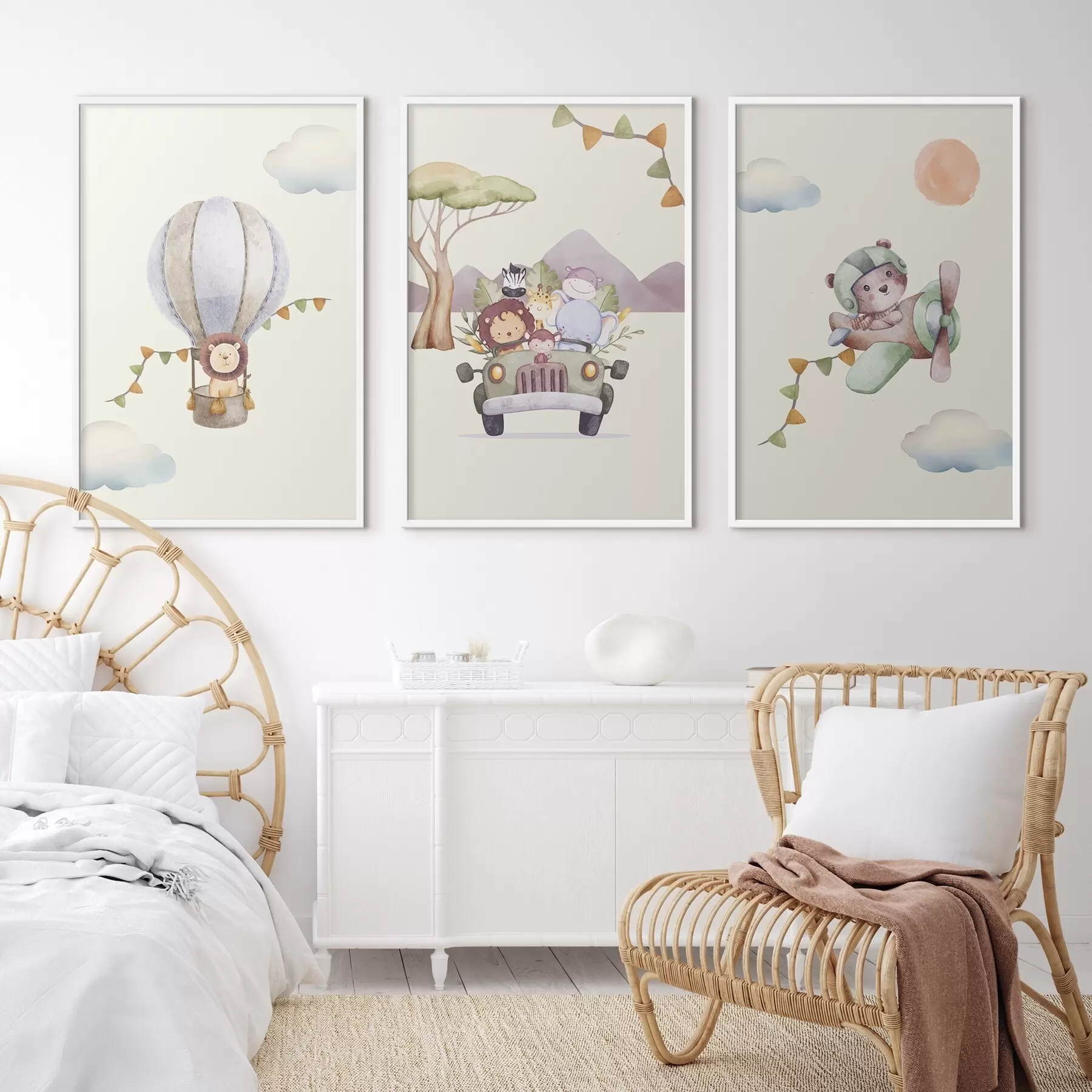 Papier peint photo Aventures à travers des cieux et des routes de rêve d00295