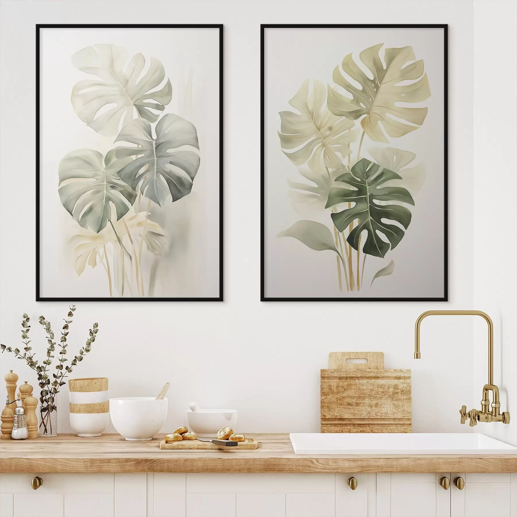 Fotobehang Monsterabladeren, tropische bladeren d00429