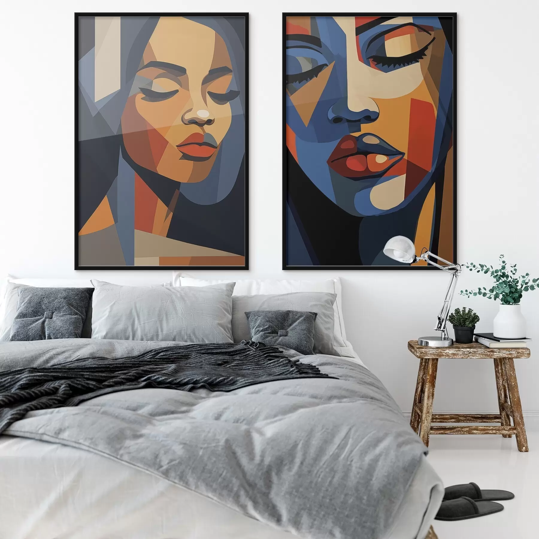 Papier peint photo Portraits colorés dans le style pop art d00467