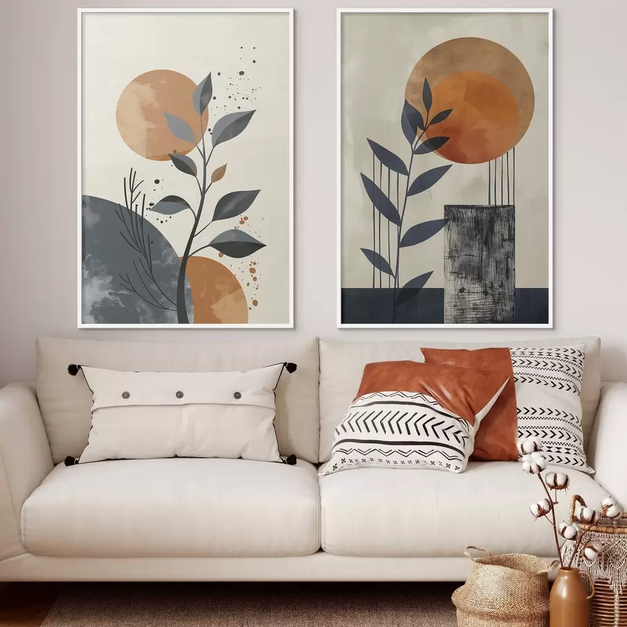 Fotobehang Bladeren bij zonsondergang d00469