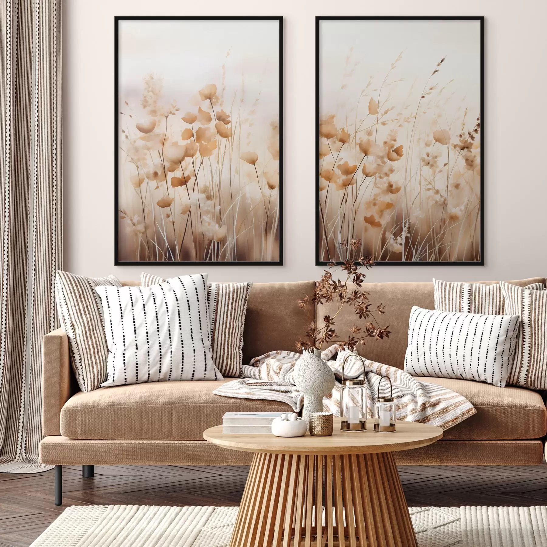 Fotobehang Abstracte wilde bloemen d00481