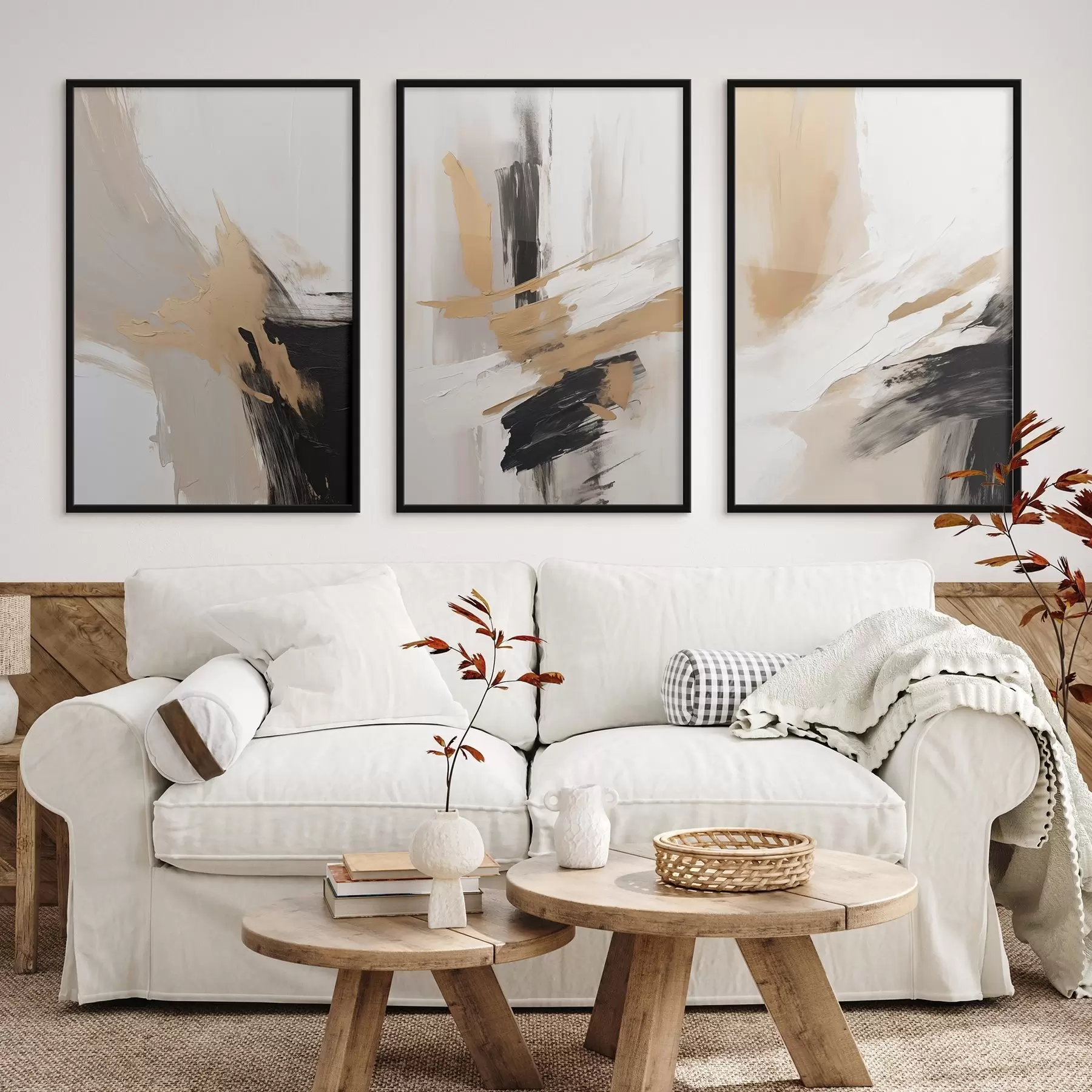 Papier peint photo Abstraction moderne imitation de coups de pinceau d00505