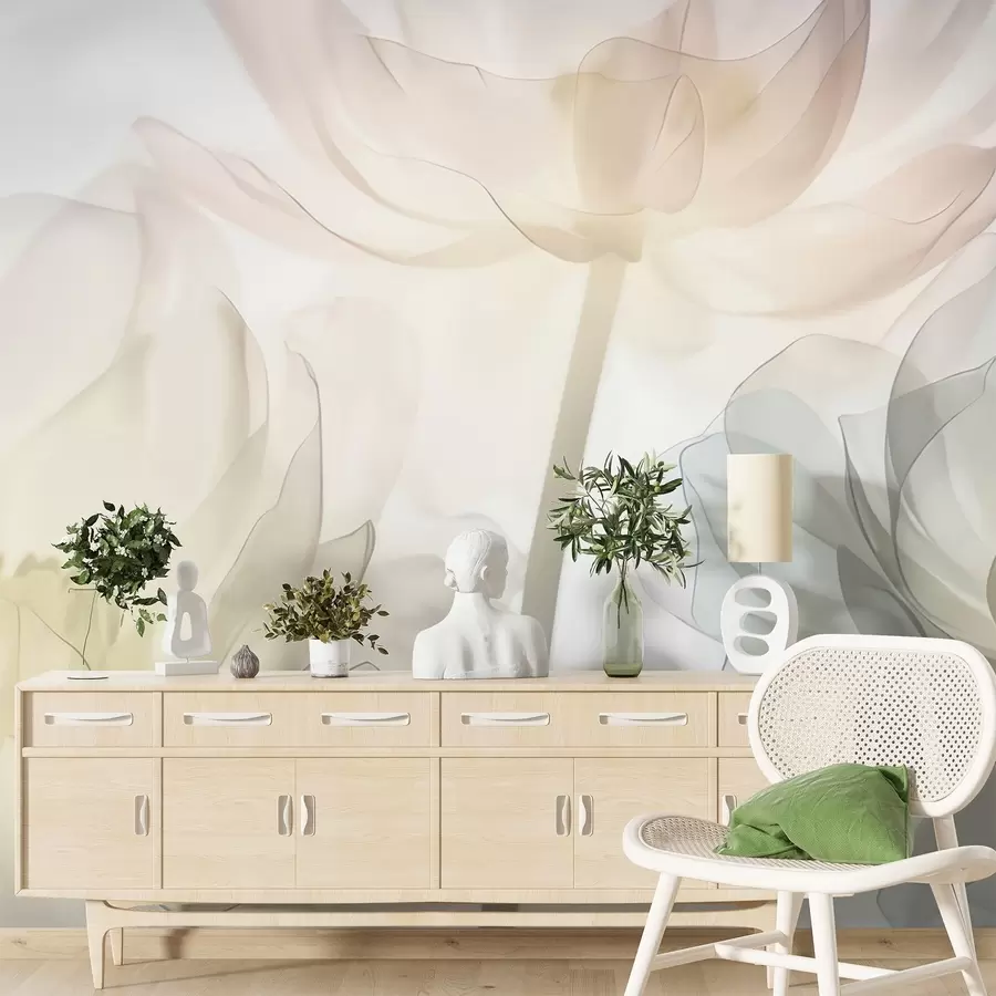 Fotobehang Grote bloemen w05030