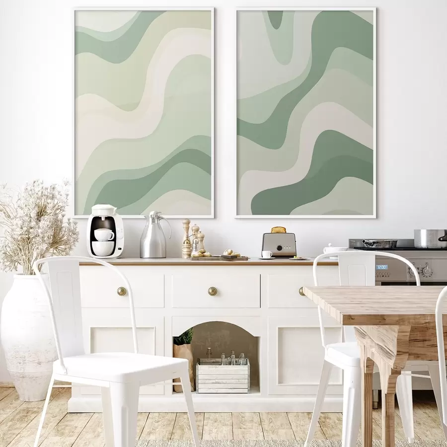 Papier peint photo Vagues abstraites d00842