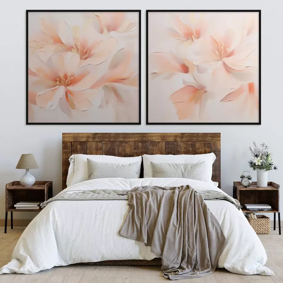 Fotobehang Abstracte delicate bloemen d00789