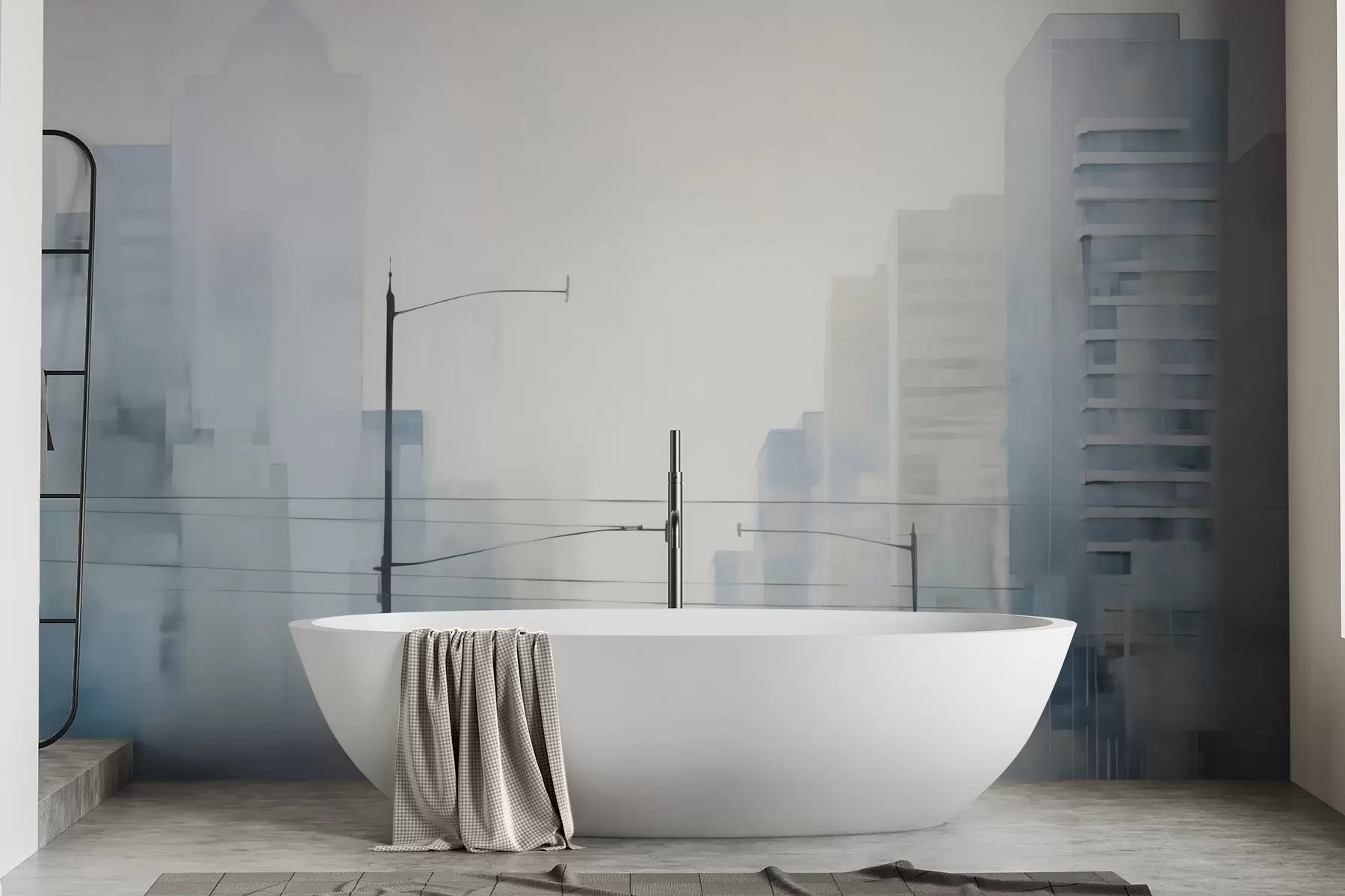 Fotobehang Abstracte stad w05074