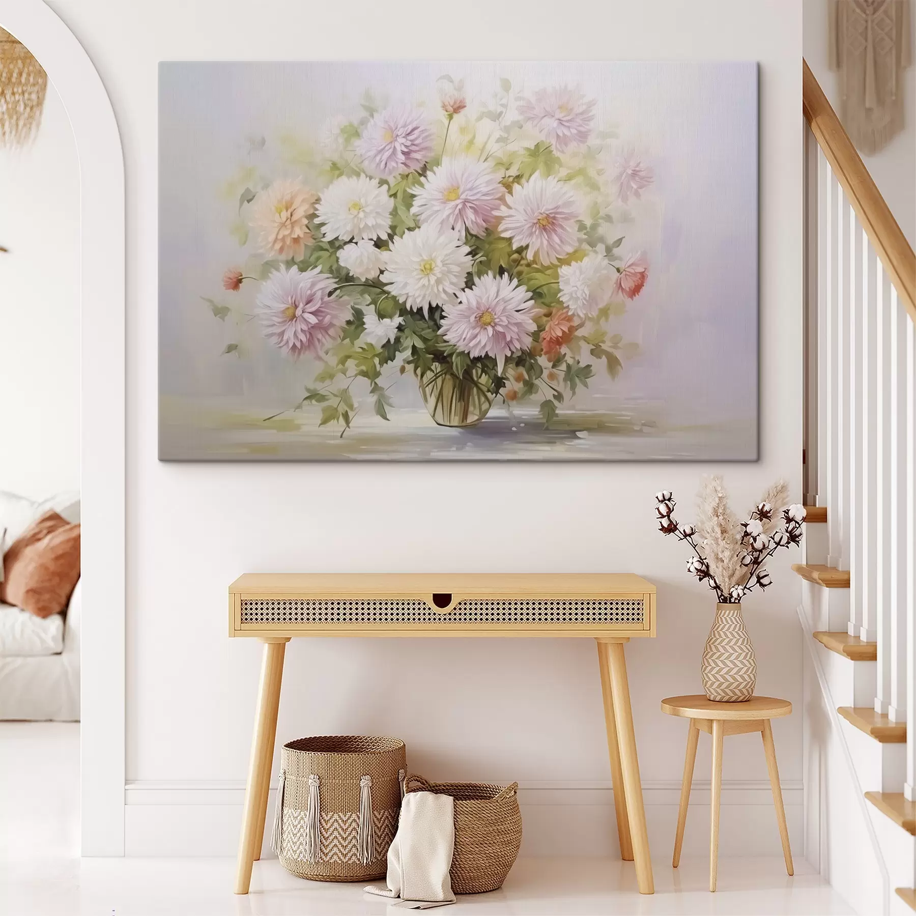  Peintures Chrysanthèmes dans un pot de fleurs s47154