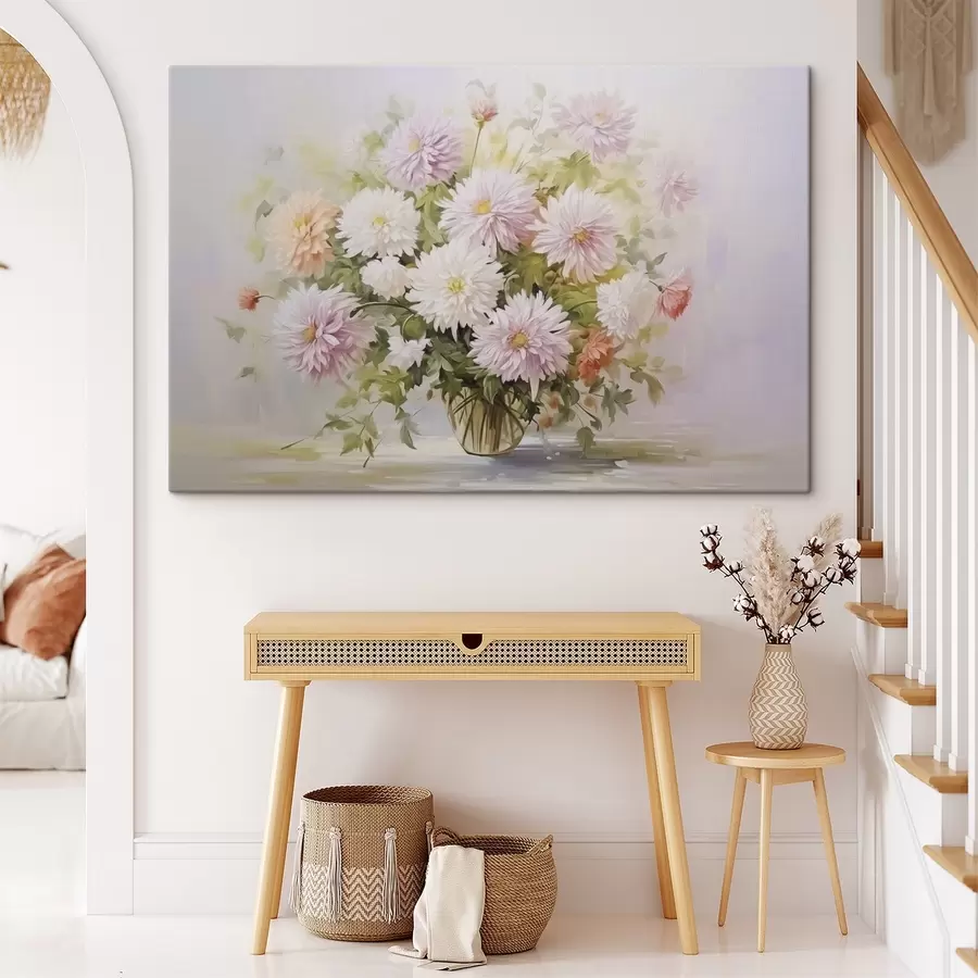  Peintures Chrysanthèmes dans un pot de fleurs s47154