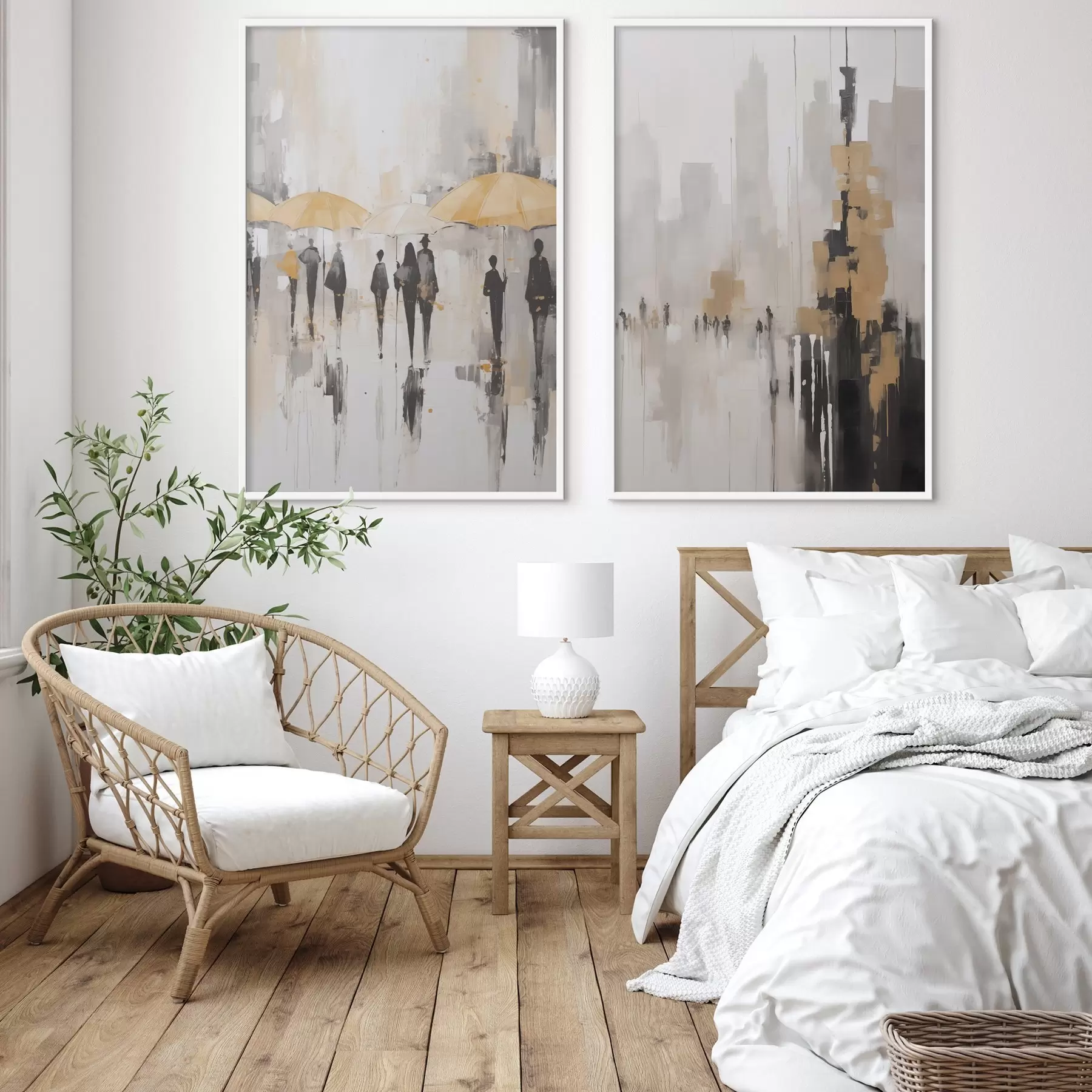 Papier peint photo Paysage urbain abstrait d00873