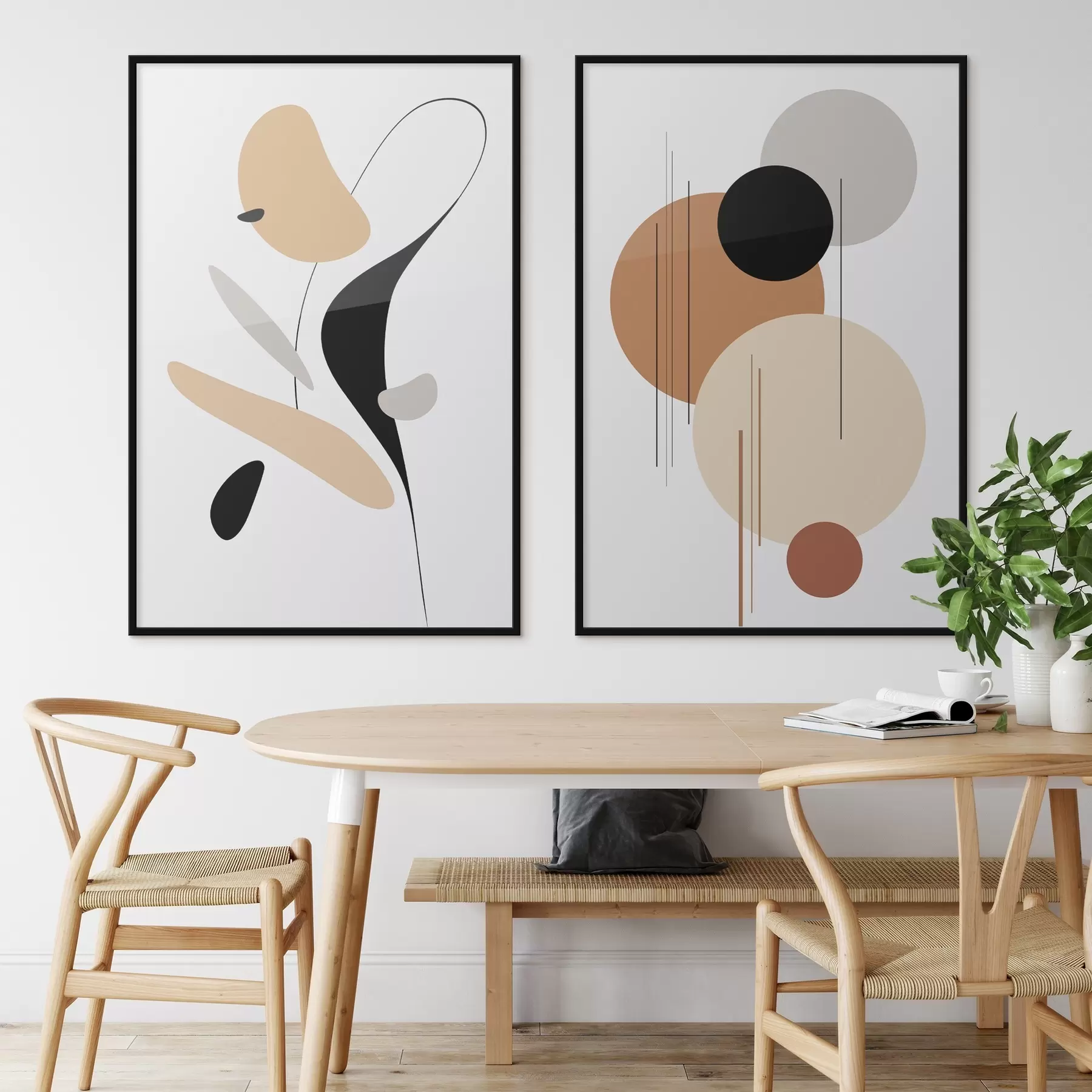 Papier peint photo Composition géométrique abstraite d00908