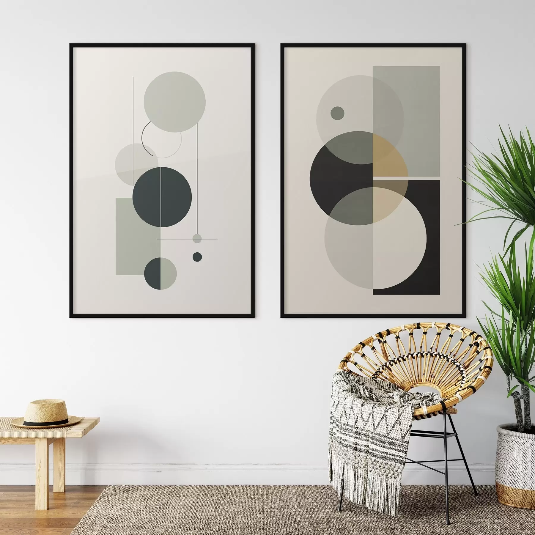 Papier peint photo Abstraction géométrique d00909