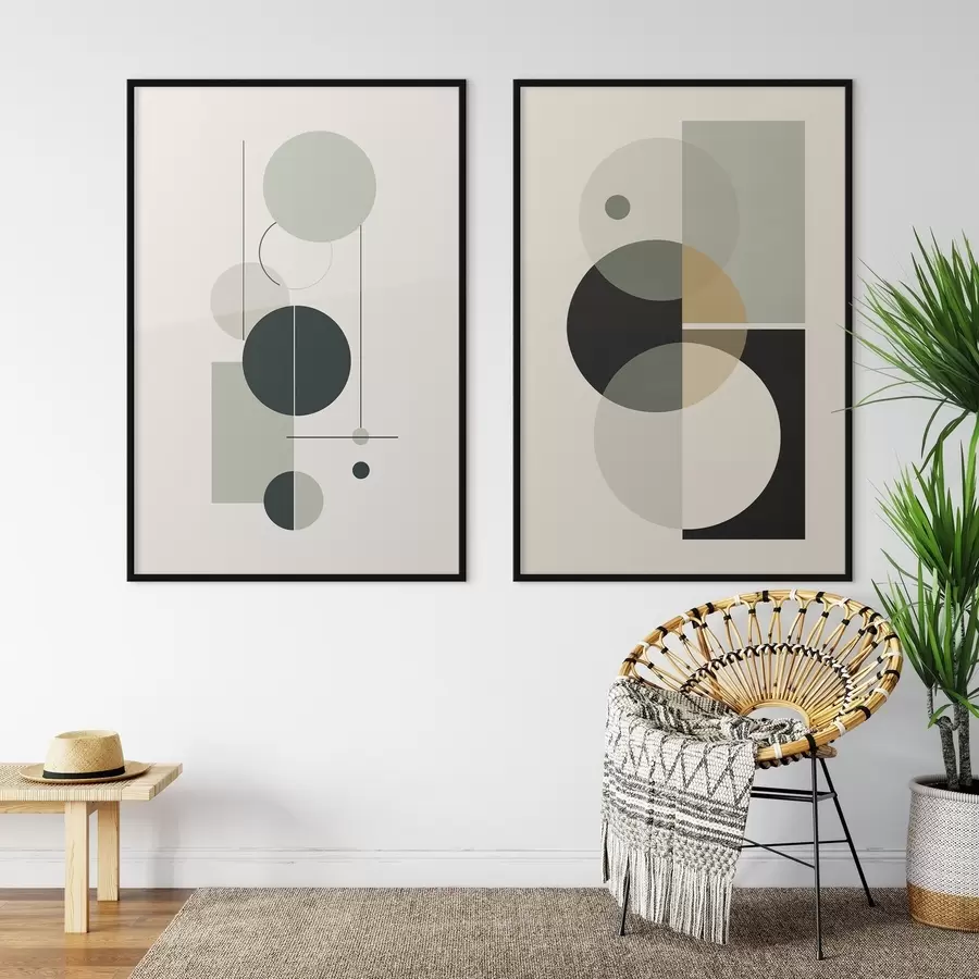 Papier peint photo Abstraction géométrique d00909