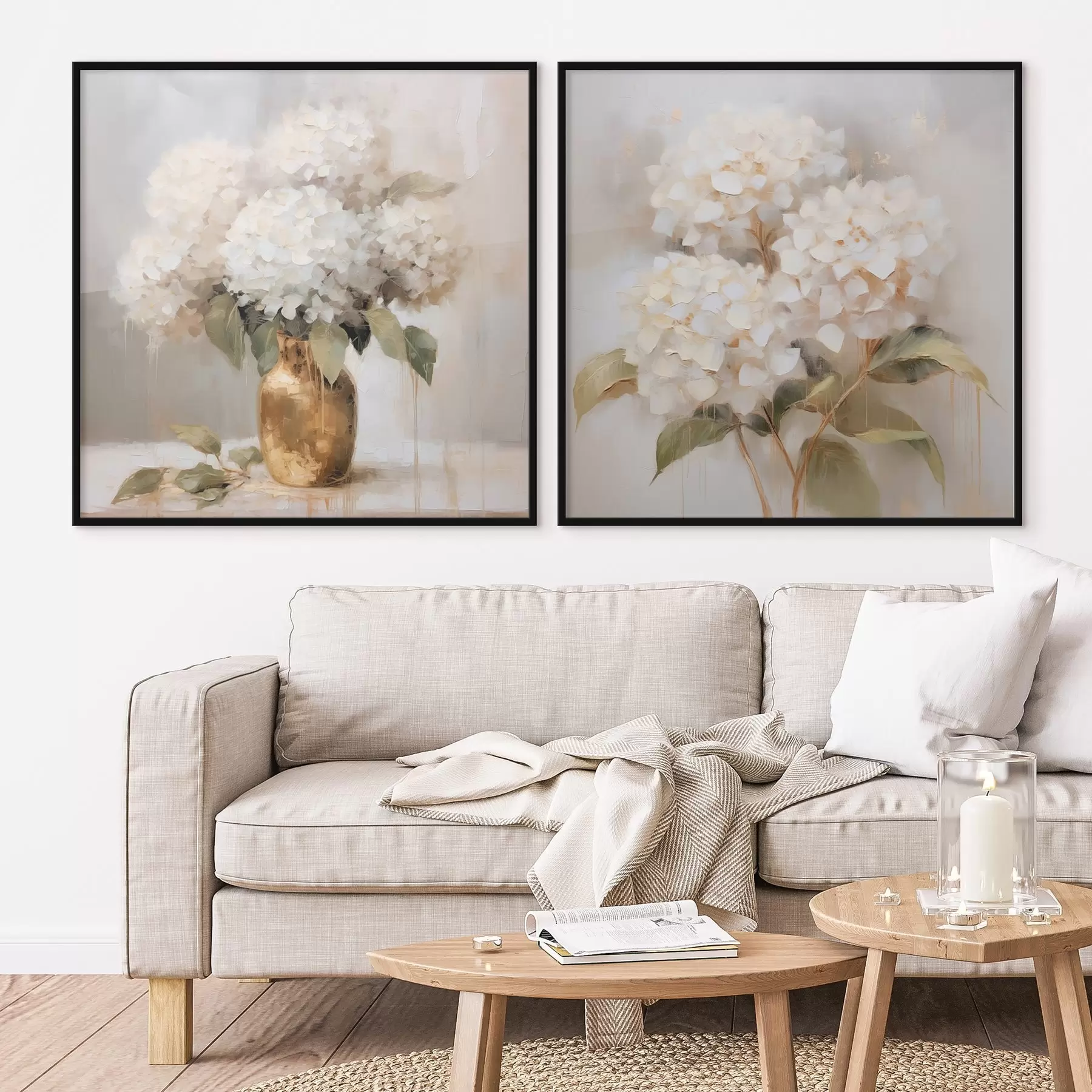 Fotobehang Delicate hortensia's d00857