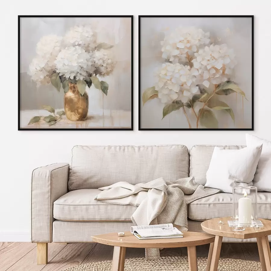 Papier peint photo Hortensias délicats d00857