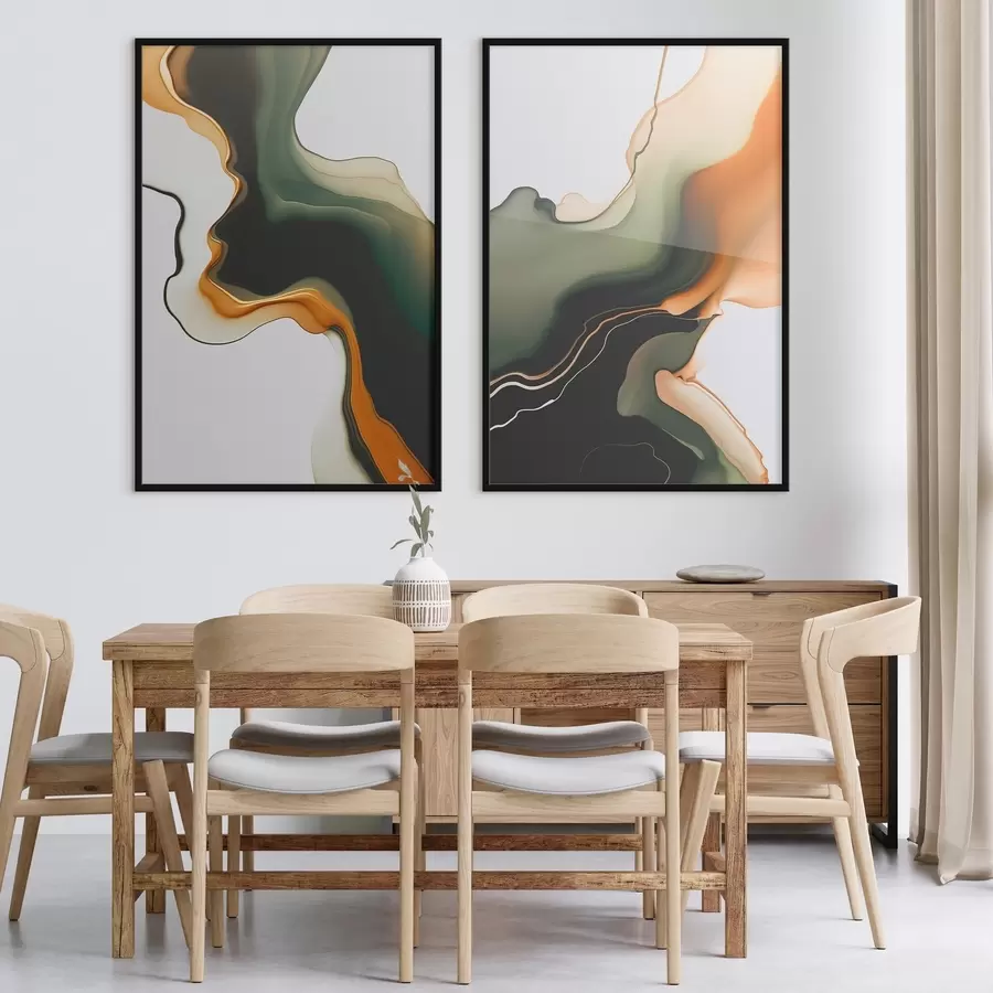 Papier peint photo Vagues abstraites d00859