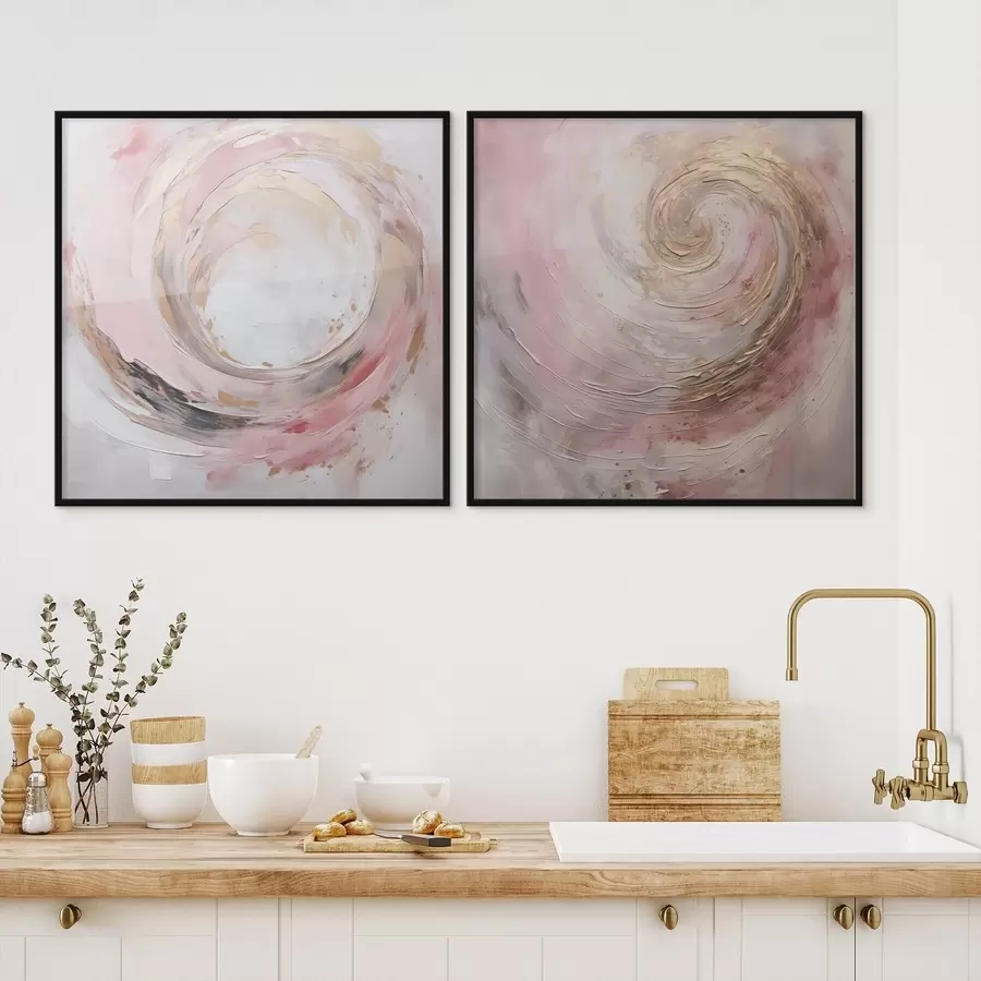 Papier peint photo Peinture abstraite imitant un tourbillon d01028