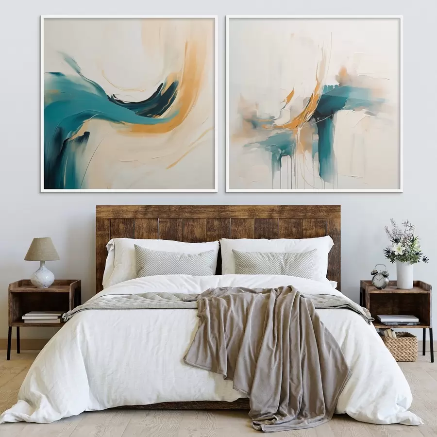 Papier peint photo Composition artistique avec un mouvement fluide des couleurs d00989