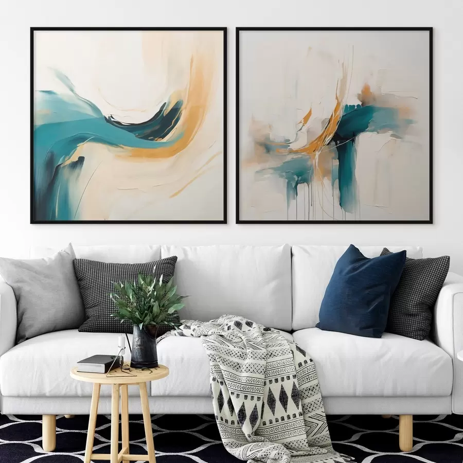 Papier peint photo Composition artistique avec un mouvement fluide des couleurs d00989