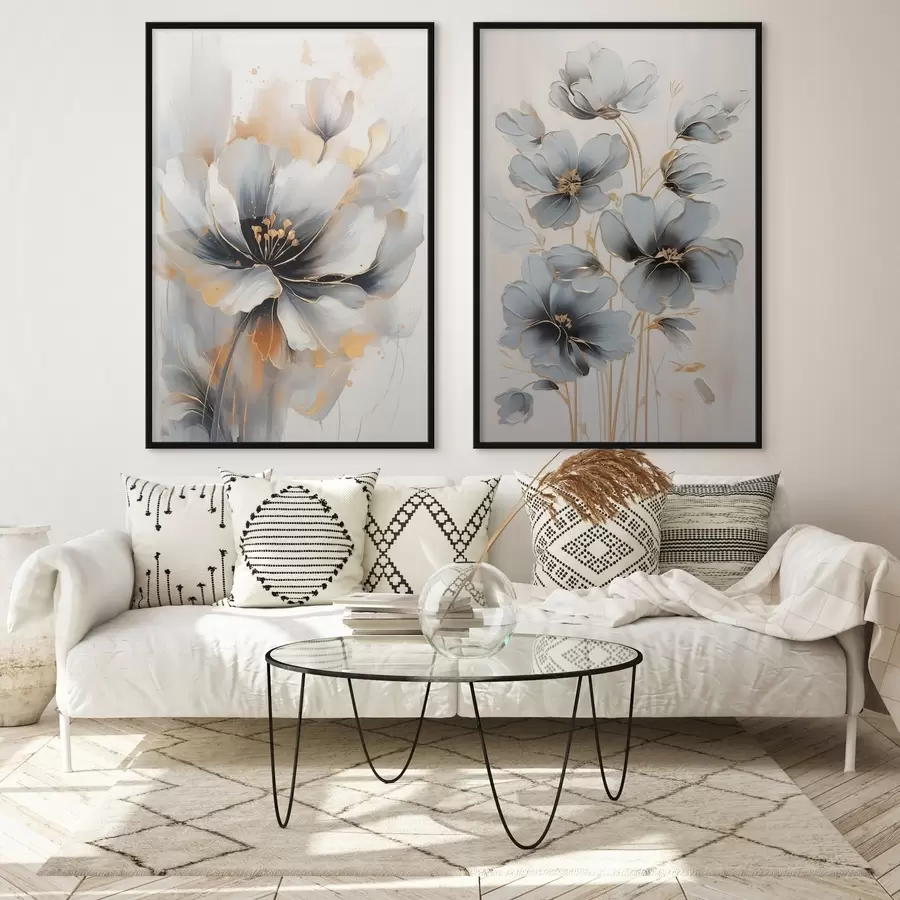 Papier peint photo Fleurs abstraites d01043