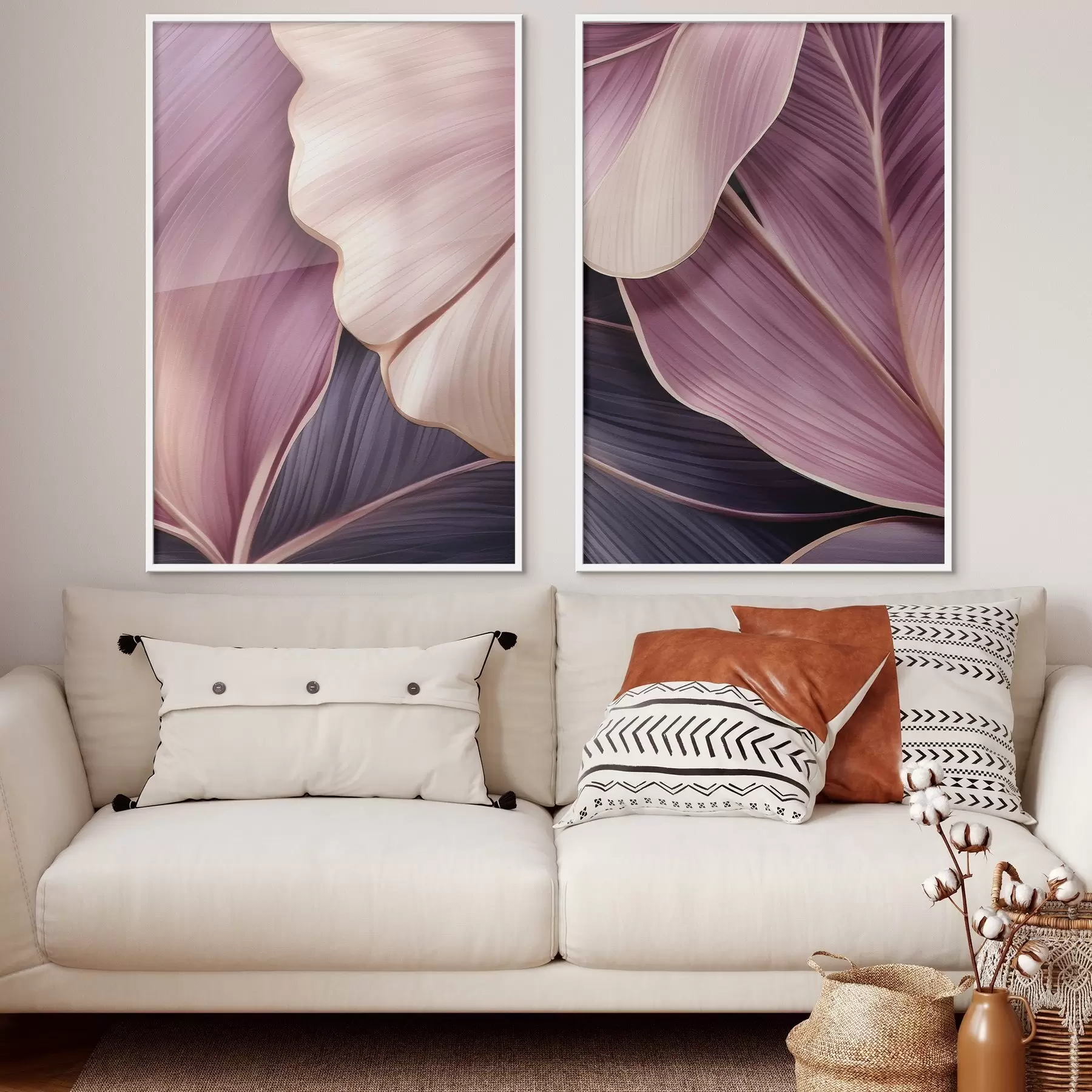 Papier peint photo Feuilles abstraites d01059