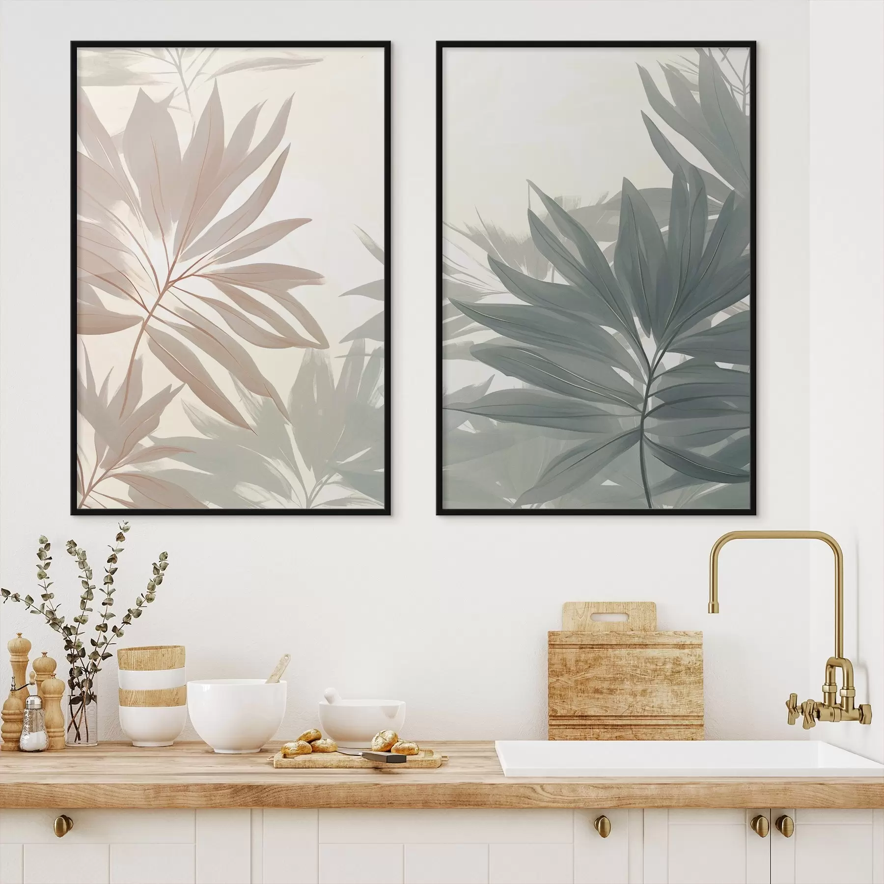 Papier peint photo Feuilles tropicales d01060