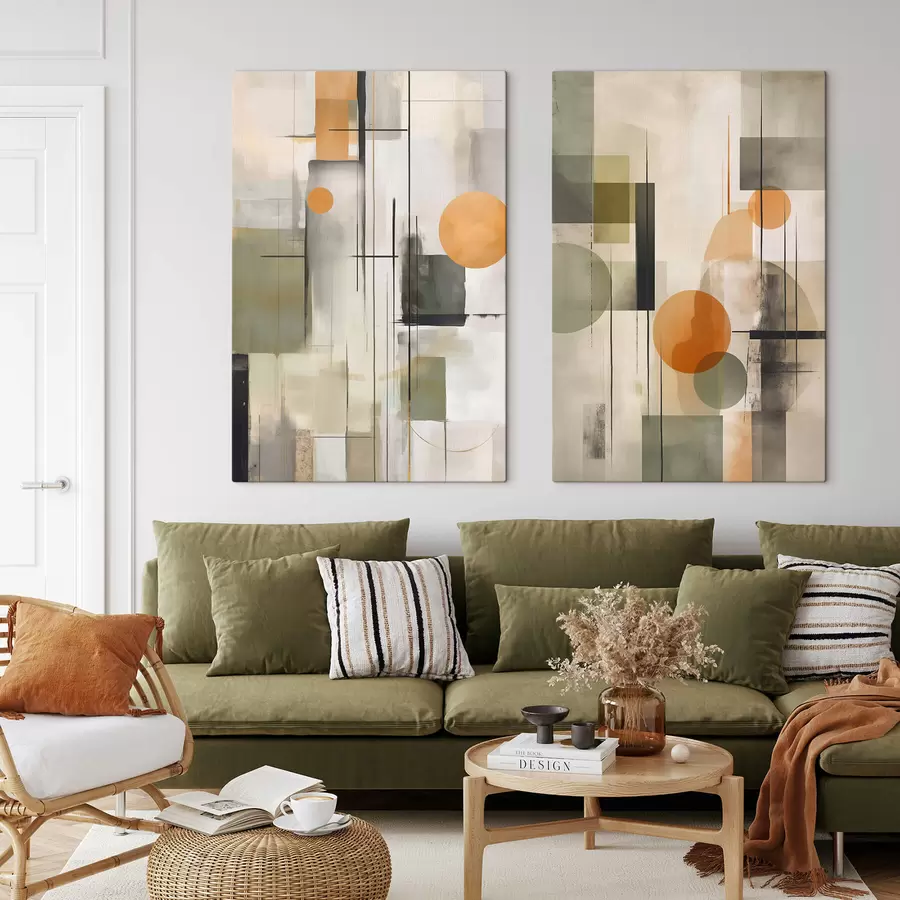  Peintures Abstraction géométrique m01165