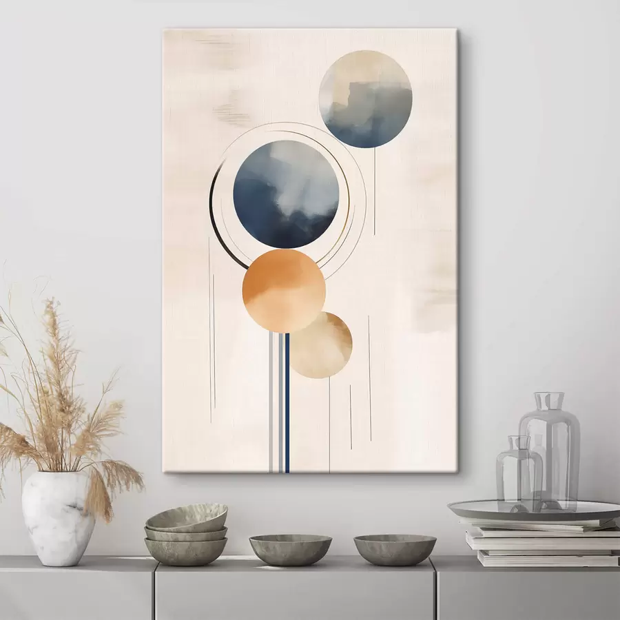  Peintures Abstraction avec des sphères s47100