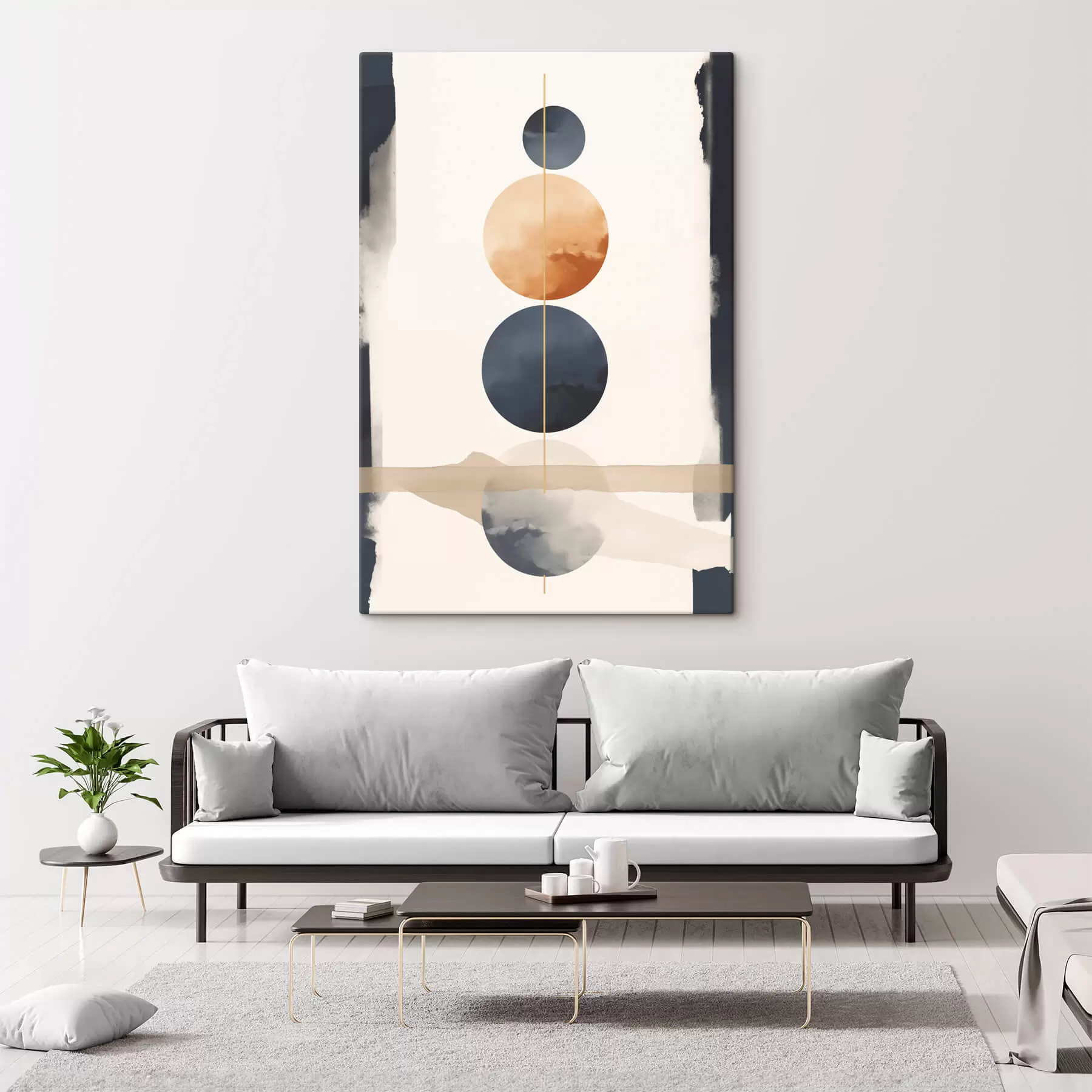  Peintures Abstraction avec des sphères s47101