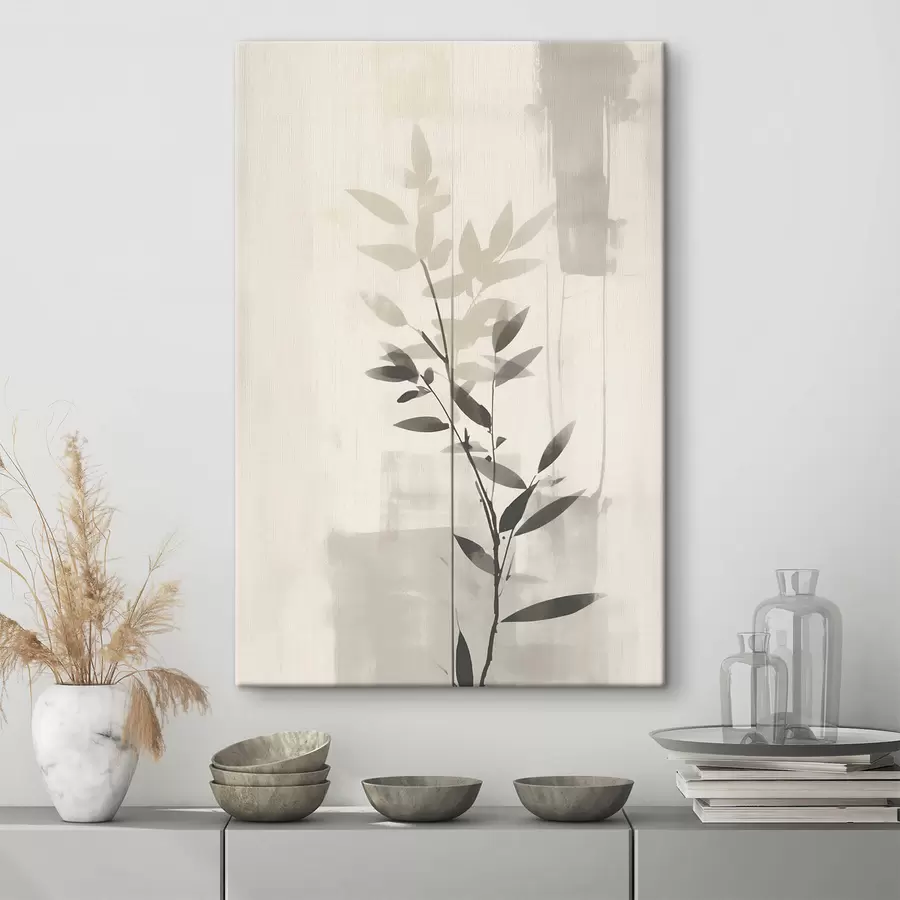  Peintures Branches de feuilles abstraites s47102