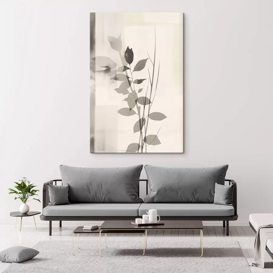  Peintures Branches de feuilles abstraites s47103