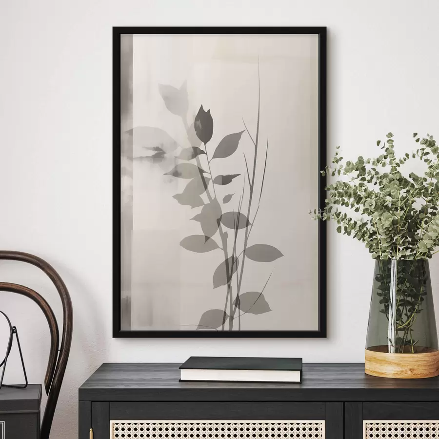 Papier peint photo Branches de feuilles abstraites f47103