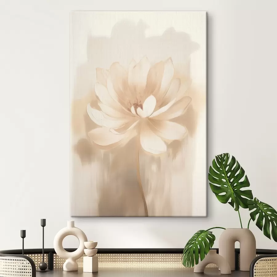  Peintures Lotus avec des ombres délicates et un arrière-plan flou dans un style d'affiche artistique s46937