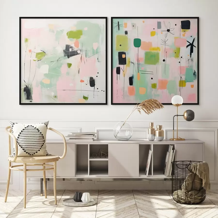 Papier peint photo Motifs floraux dans un style moderne d00900