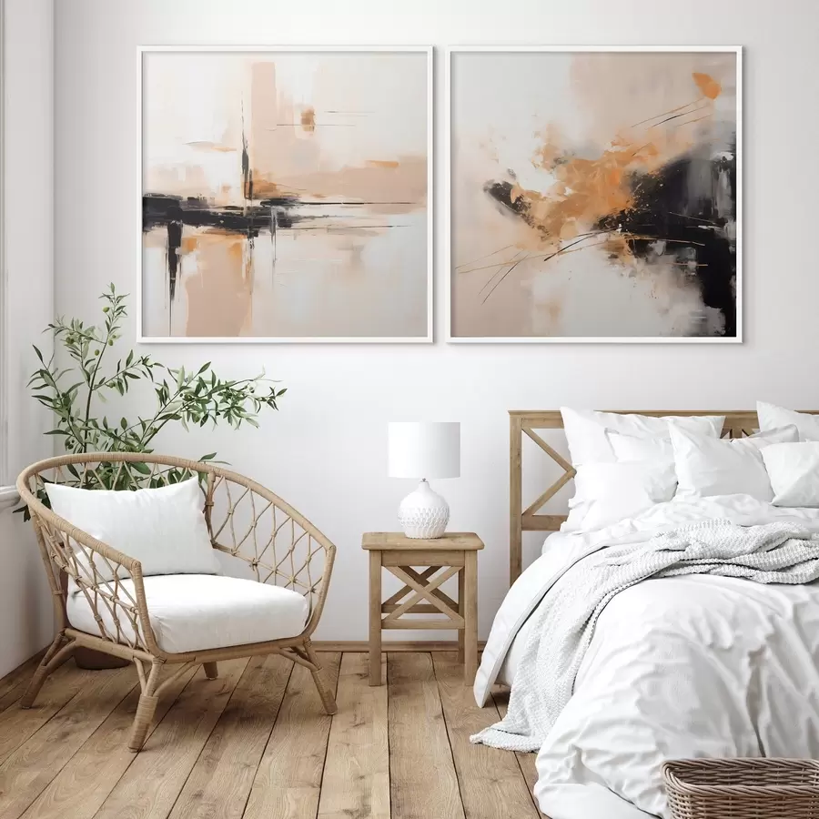 Papier peint photo Géométrie et expression dans le style huile d00901