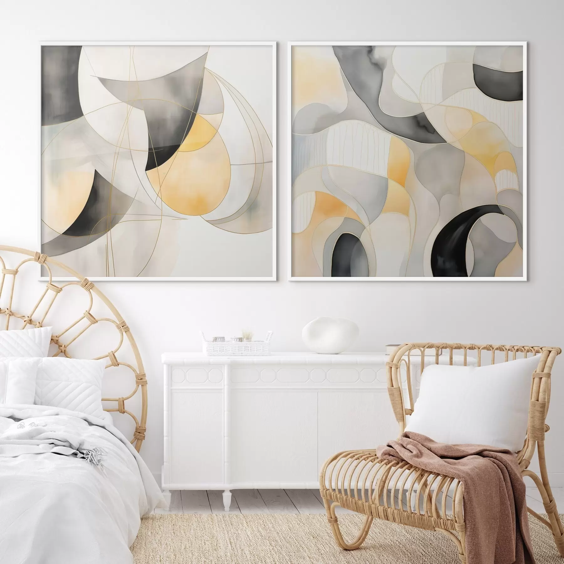 Fotobehang Organische abstractie in moderne stijl d00902