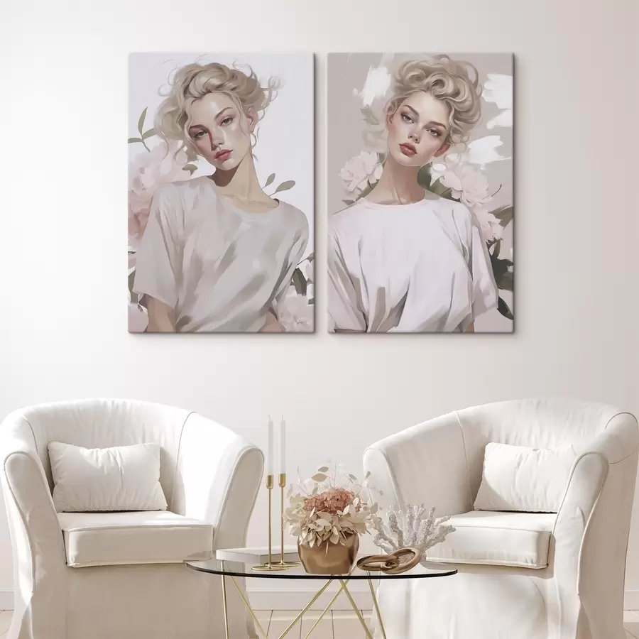  Peintures Portrait d'une jeune fille m01187