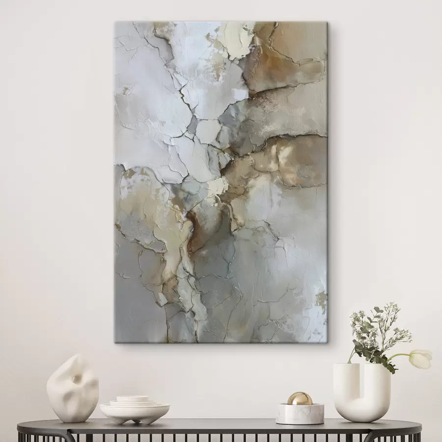  Peintures imitation de texture abstraite avec des fissures s47118