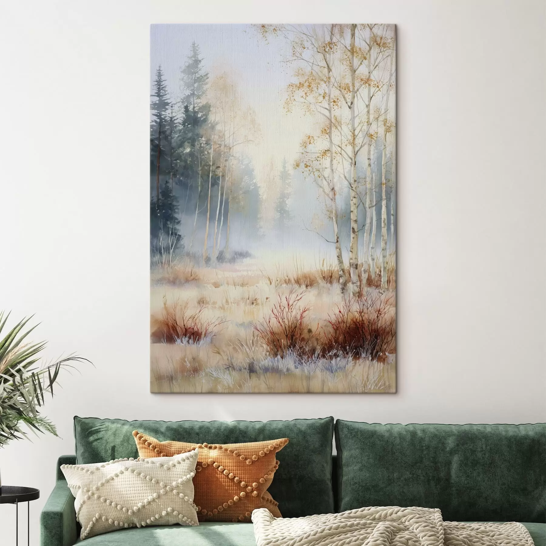  Peintures paysage premières gelées dans la forêt s47130