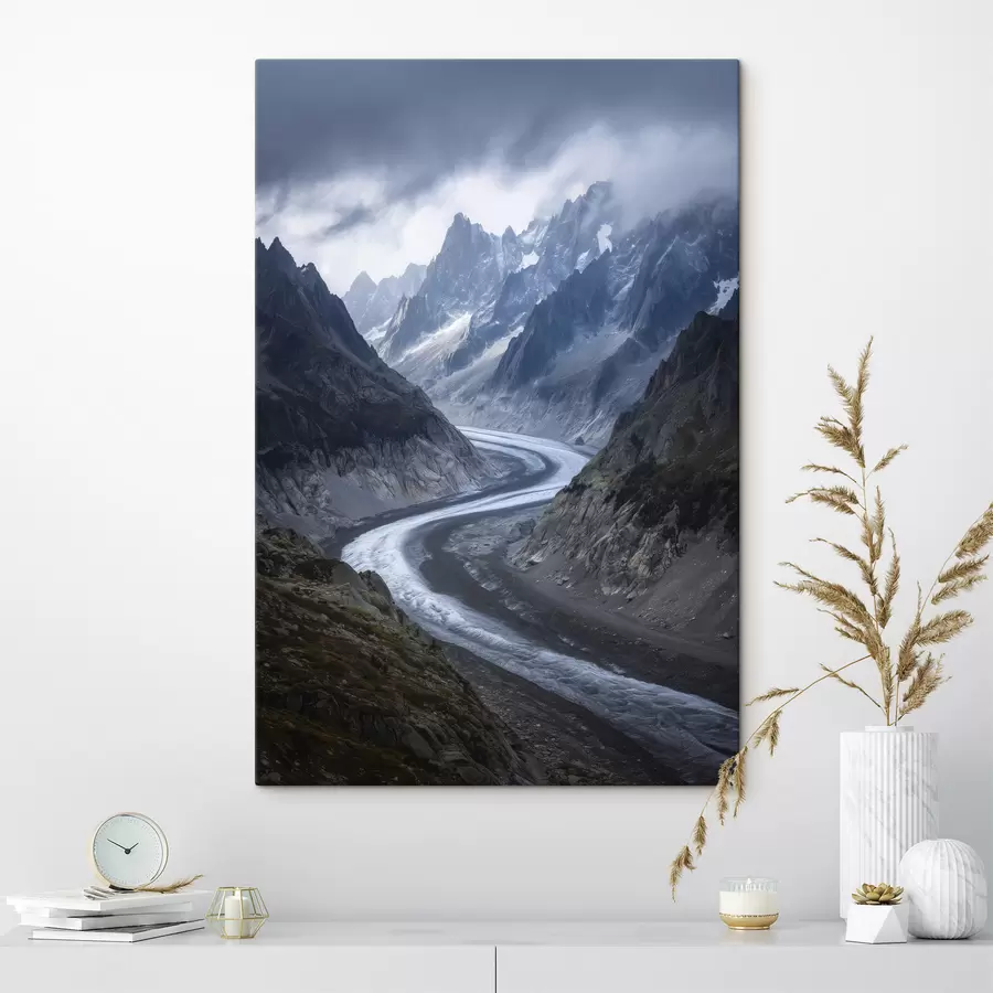  Peintures paysage montagneux avec des nuages s47142