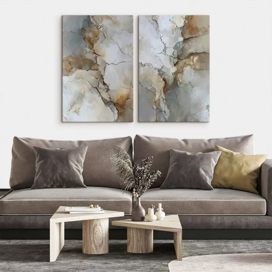  Peintures imitation de texture abstraite avec des fissures m01169