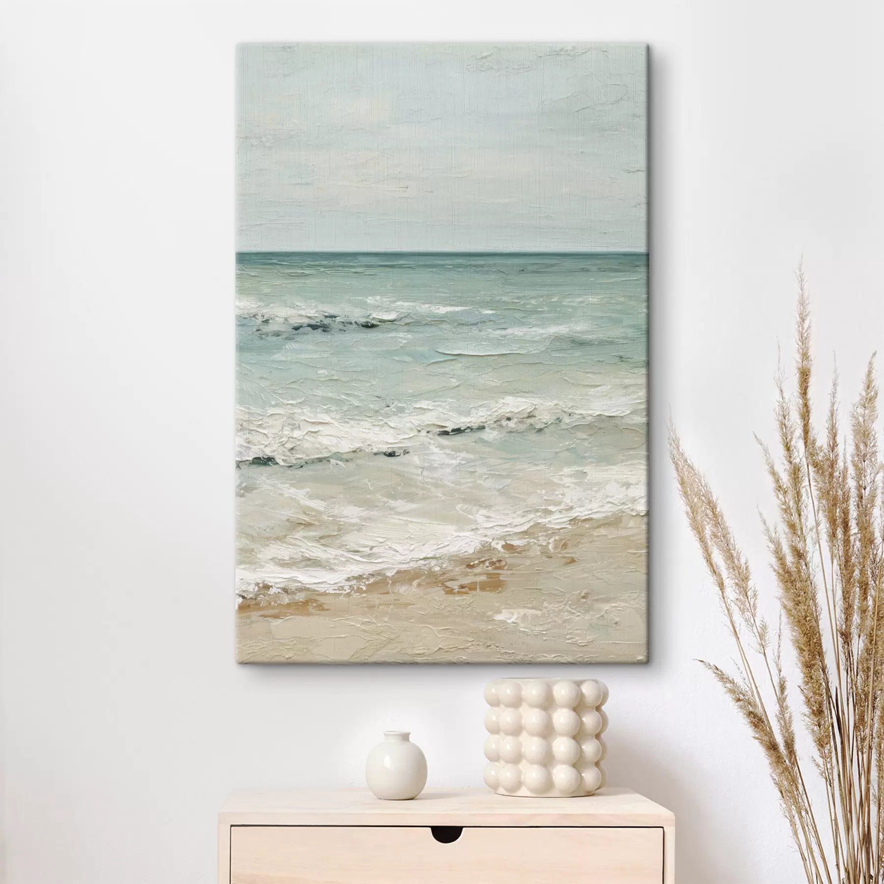  Schilderijen kust in de stijl van een olieverfschilderij s47119