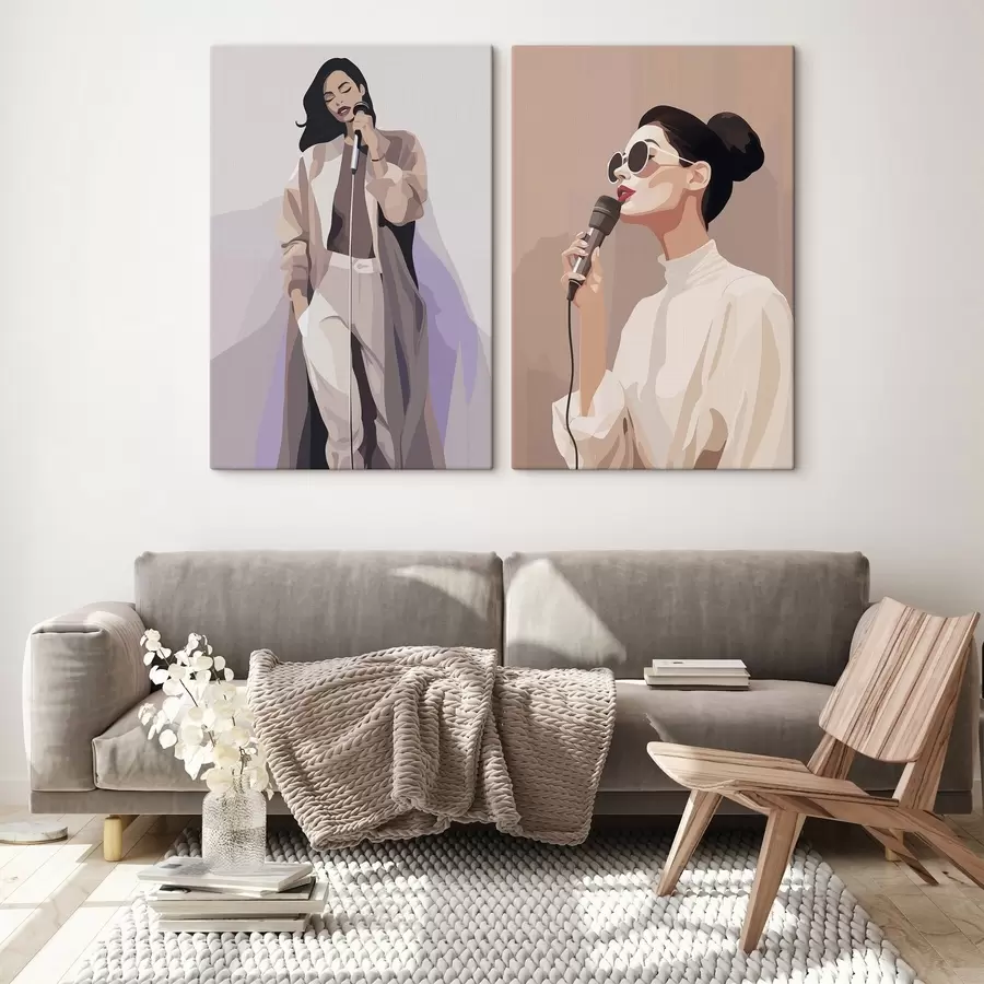  Peintures Chanteur m01191