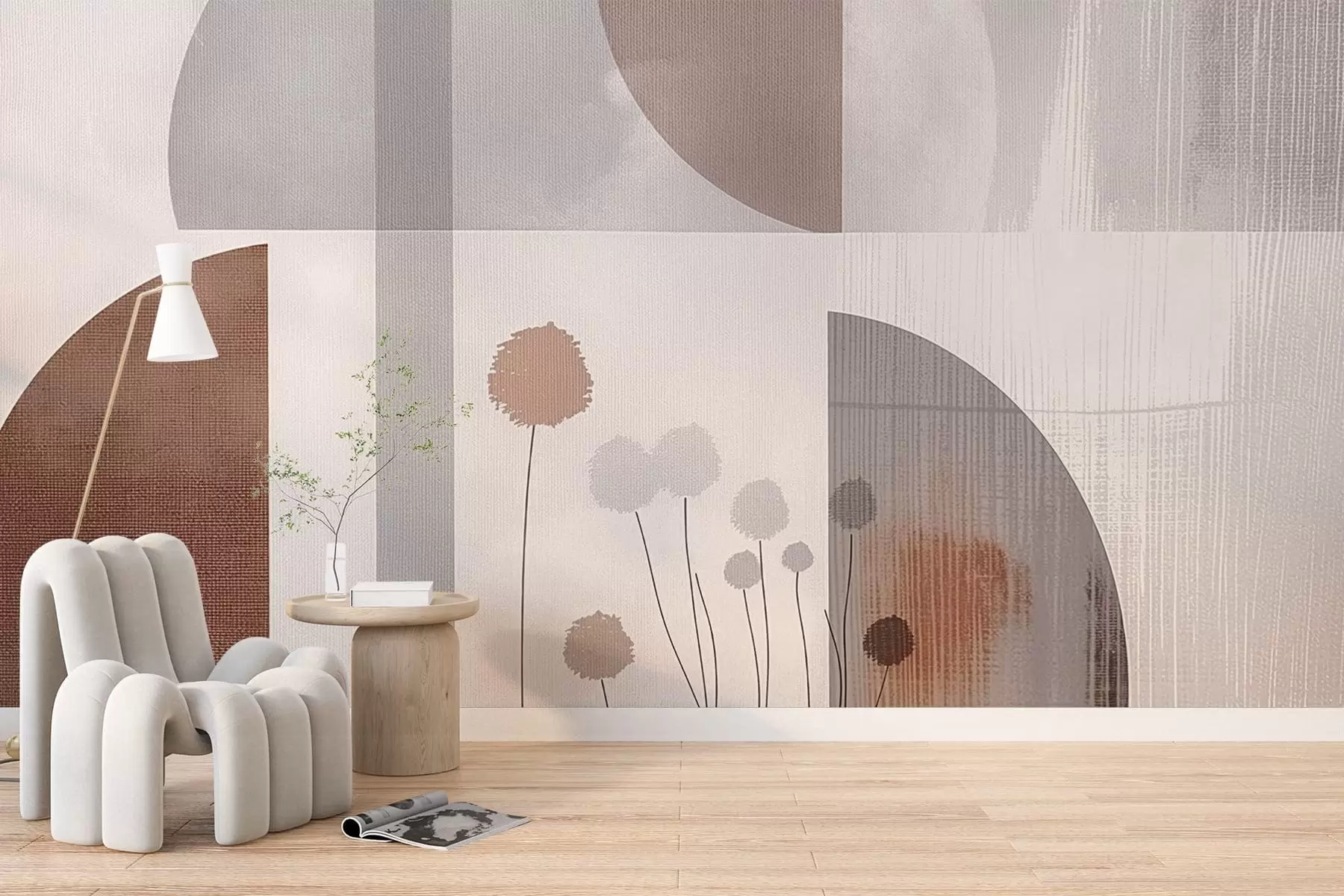 Papier peint photo Fleurs et texture w09627v1