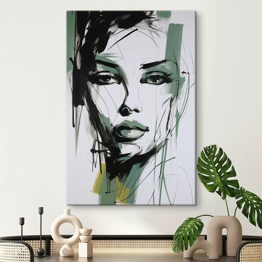  Peintures Portrait féminin abstrait s47499